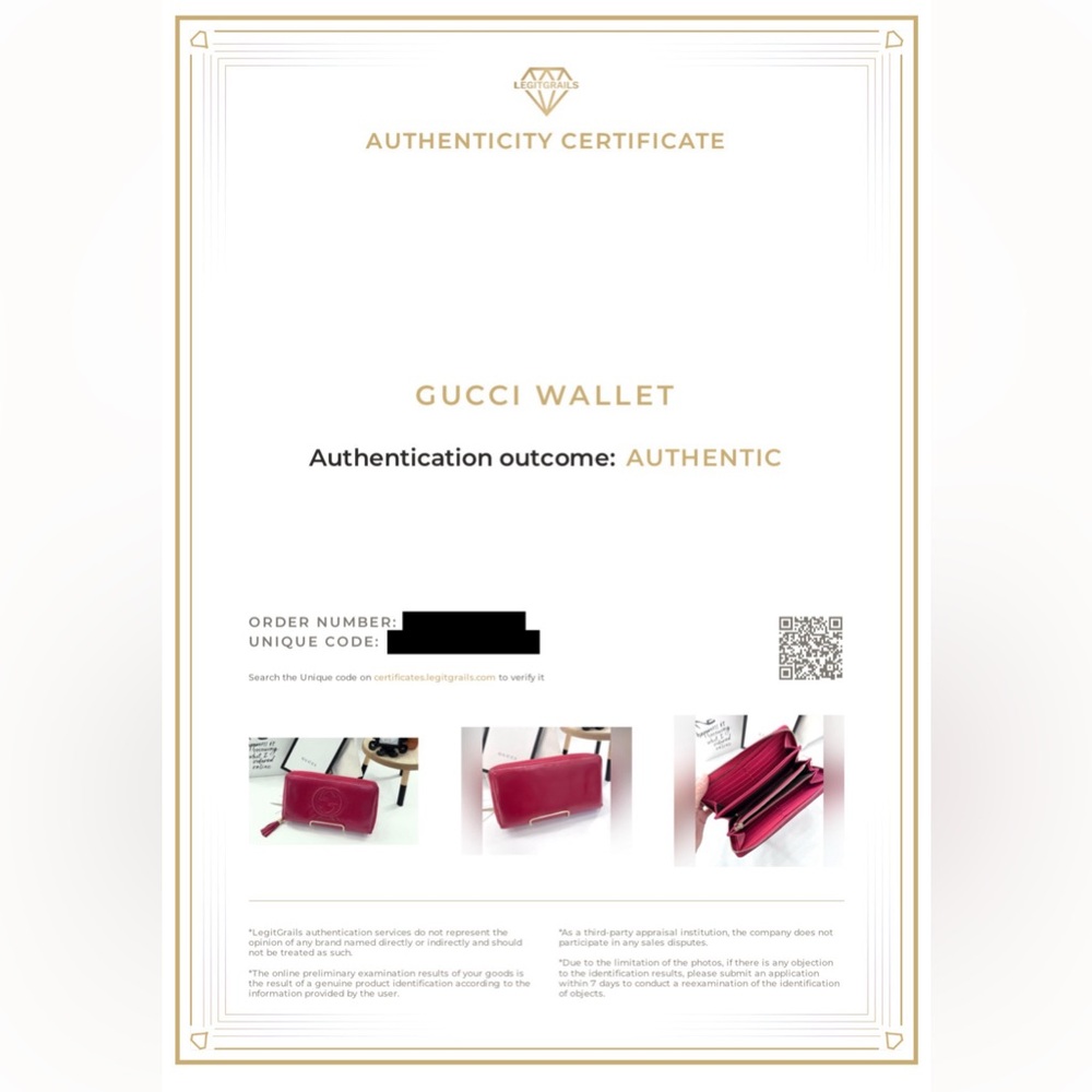 Gucci Pink Leather Soho Interlocking GG Logo Zip Around Wallet w/COA - Picture 17 of 17